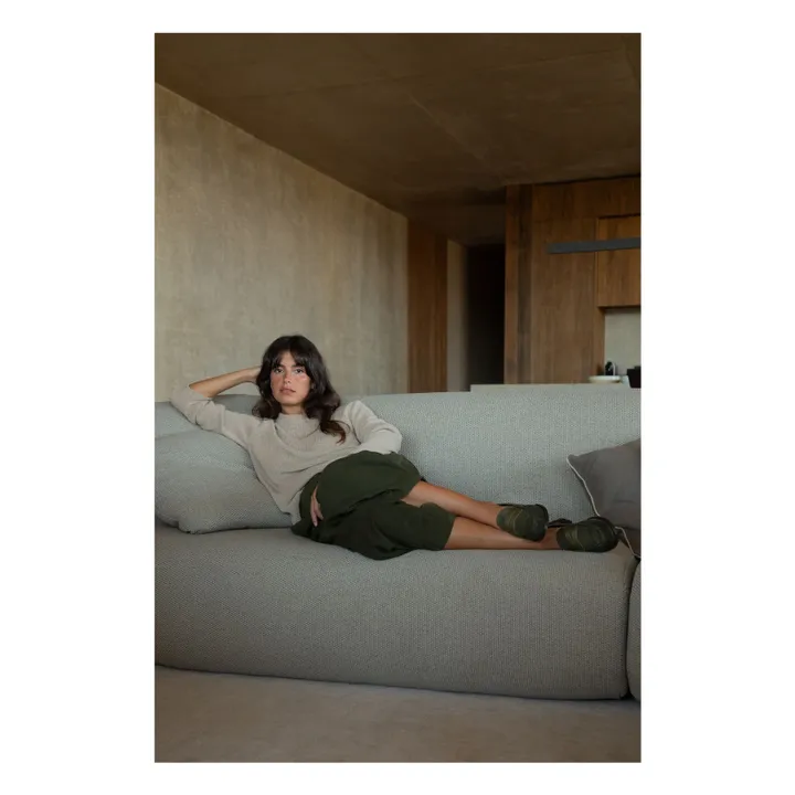 Mocassins Penny Suède | Vert kaki- Image produit n°2