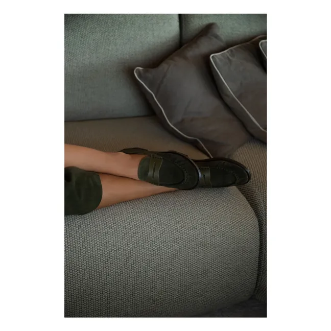 Mocasines de ante Penny | Verde Kaki