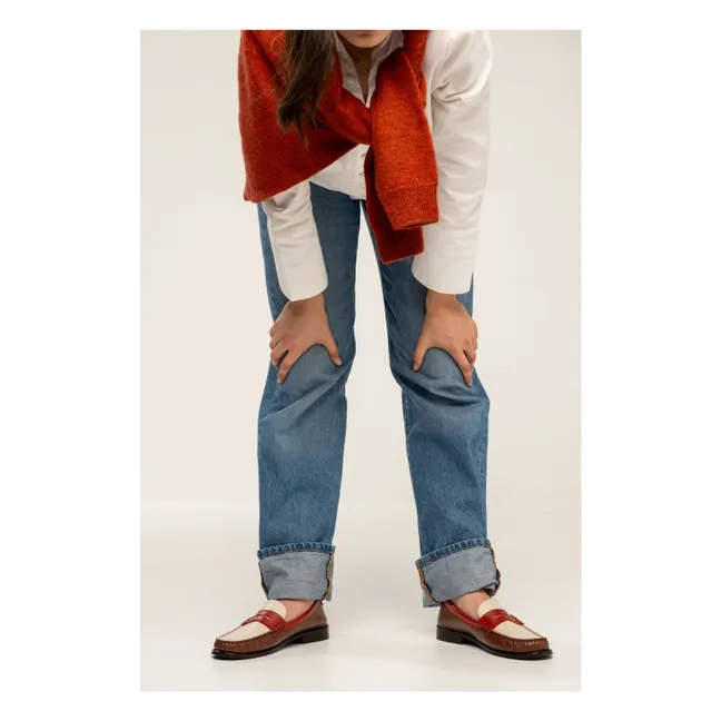 Mocasines Penny Tricolor | Marrón