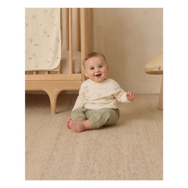 T-shirt Renards Coton Bio | Ivoire