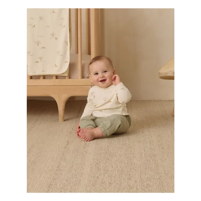 T-shirt Renards Coton Bio | Ivoire