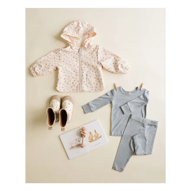 Geometrisches Wachs aus recycelten Fasern | Elfenbeinfarben