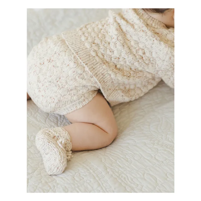 Cardigan Bubble Coton Bio | Ecru