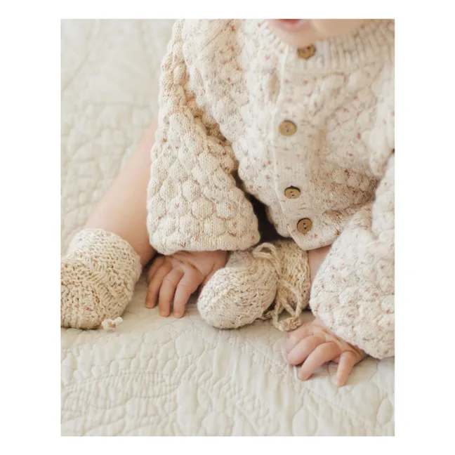 Strickjacke Bubble Bio-Baumwolle | Seidenfarben