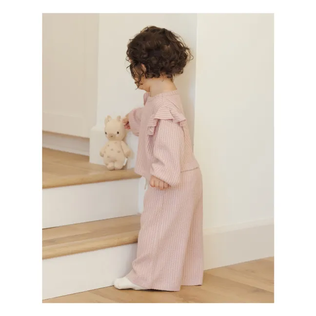 Ensemble Sweat et Pantalon Maille Bamboo | Rose