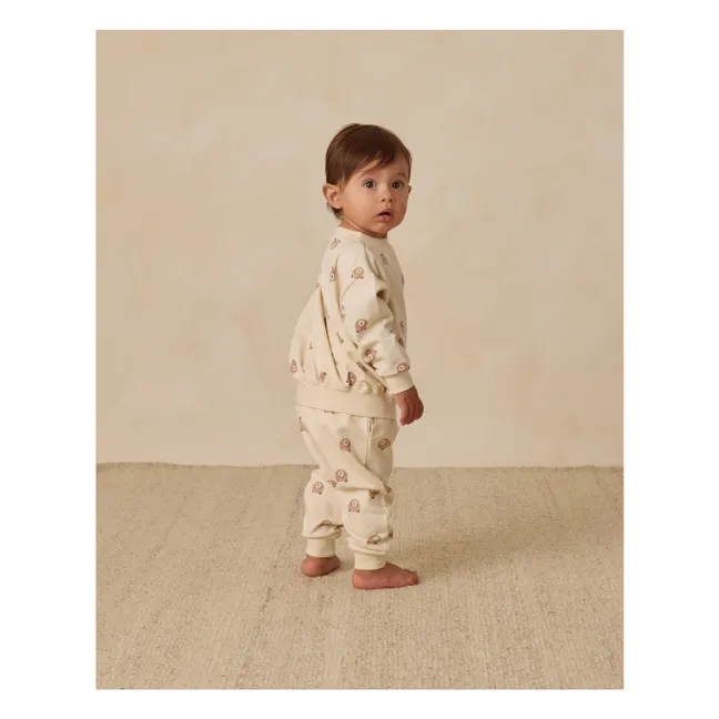Jogger Ours Coton Bio | Ecru