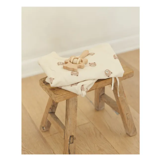 Sweat Ours Coton Bio | Ecru