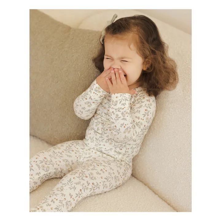 Pyjama Blume Bamboo | Elfenbeinfarben- Produktbild Nr. 4