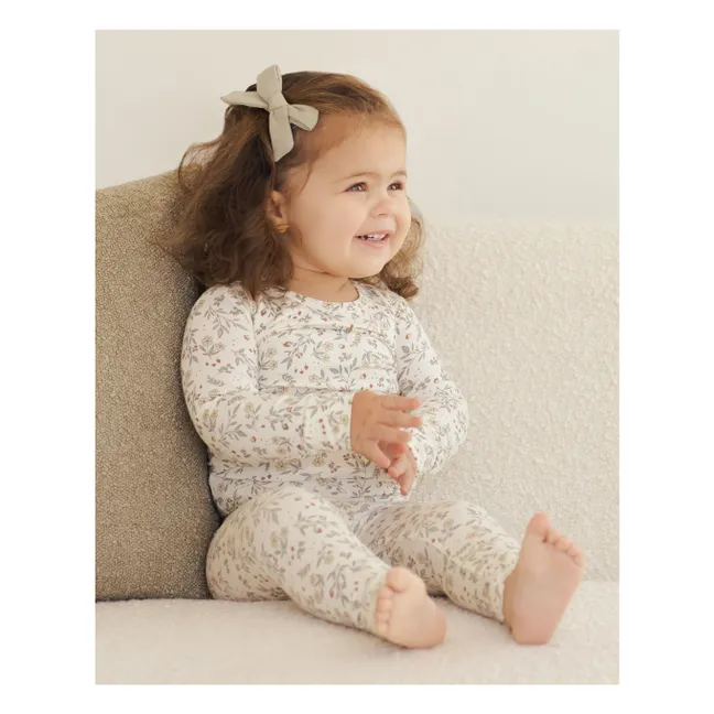 Pyjama Fleuri Bamboo | Ivoire