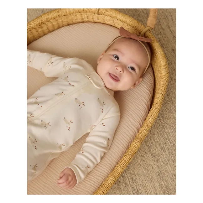 Combinaison Lapins Coton Bio | Ivoire