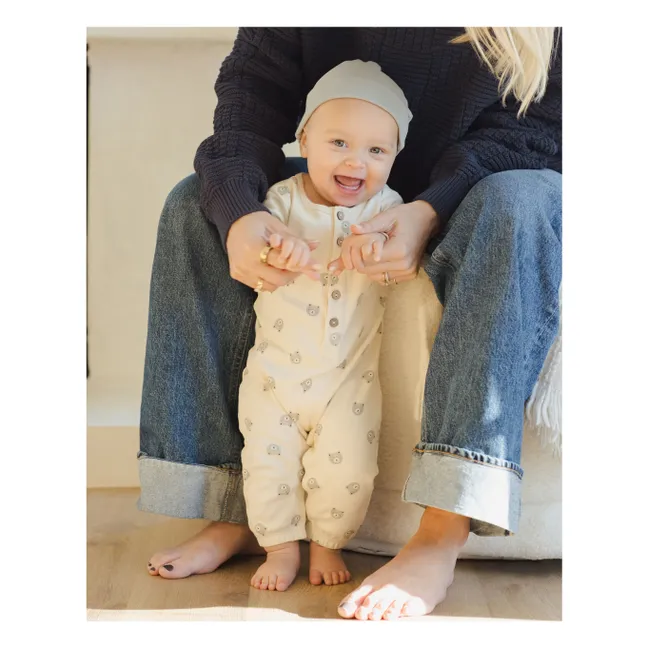 Combinaison Ours Coton Bio | Ecru