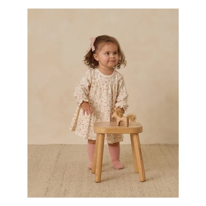 Organic Cotton Flower Dress | Ivory- Product image n°4