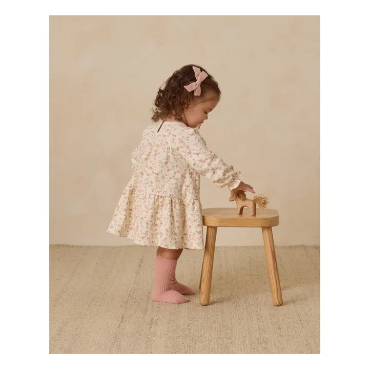 Organic Cotton Flower Dress | Ivory- Product image n°2