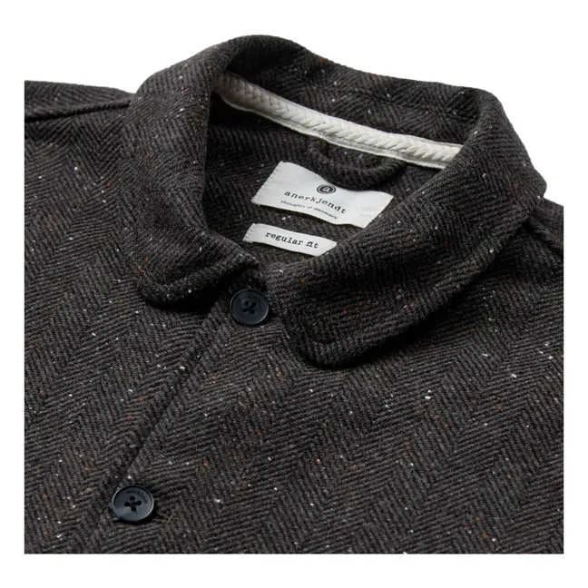 Surchemise Akoscar Carreaux Laine | Gris