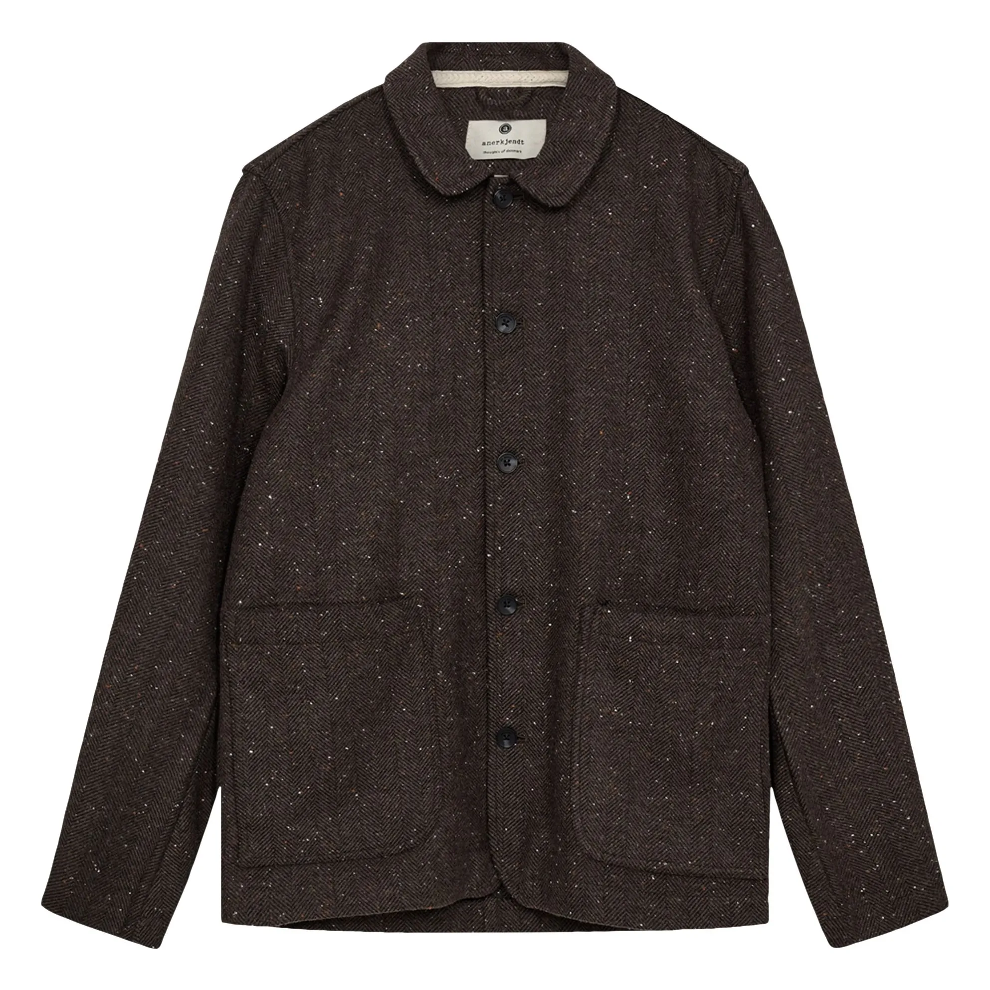 Anerkjendt Grey Akoscar Carreaux Wool Overshirt