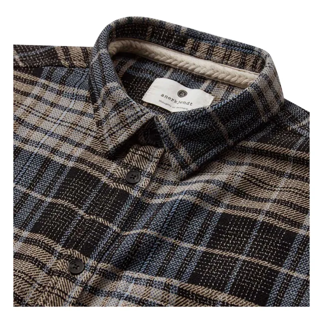 Chemise Akkonrad Carreaux Fibres Recyclées | Indigo