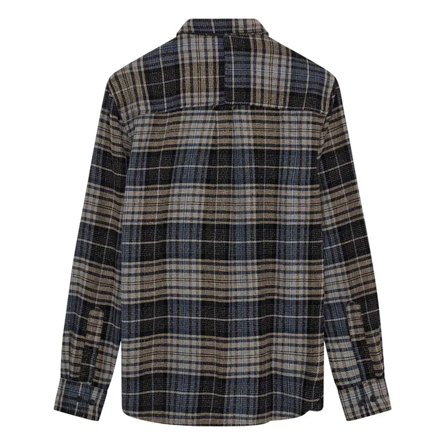 Camicia Akkonrad Carreaux Fibre riciclate | Indigo