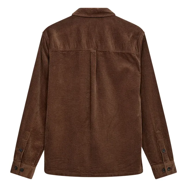 Aktheo Corduroy Overshirt | Brown
