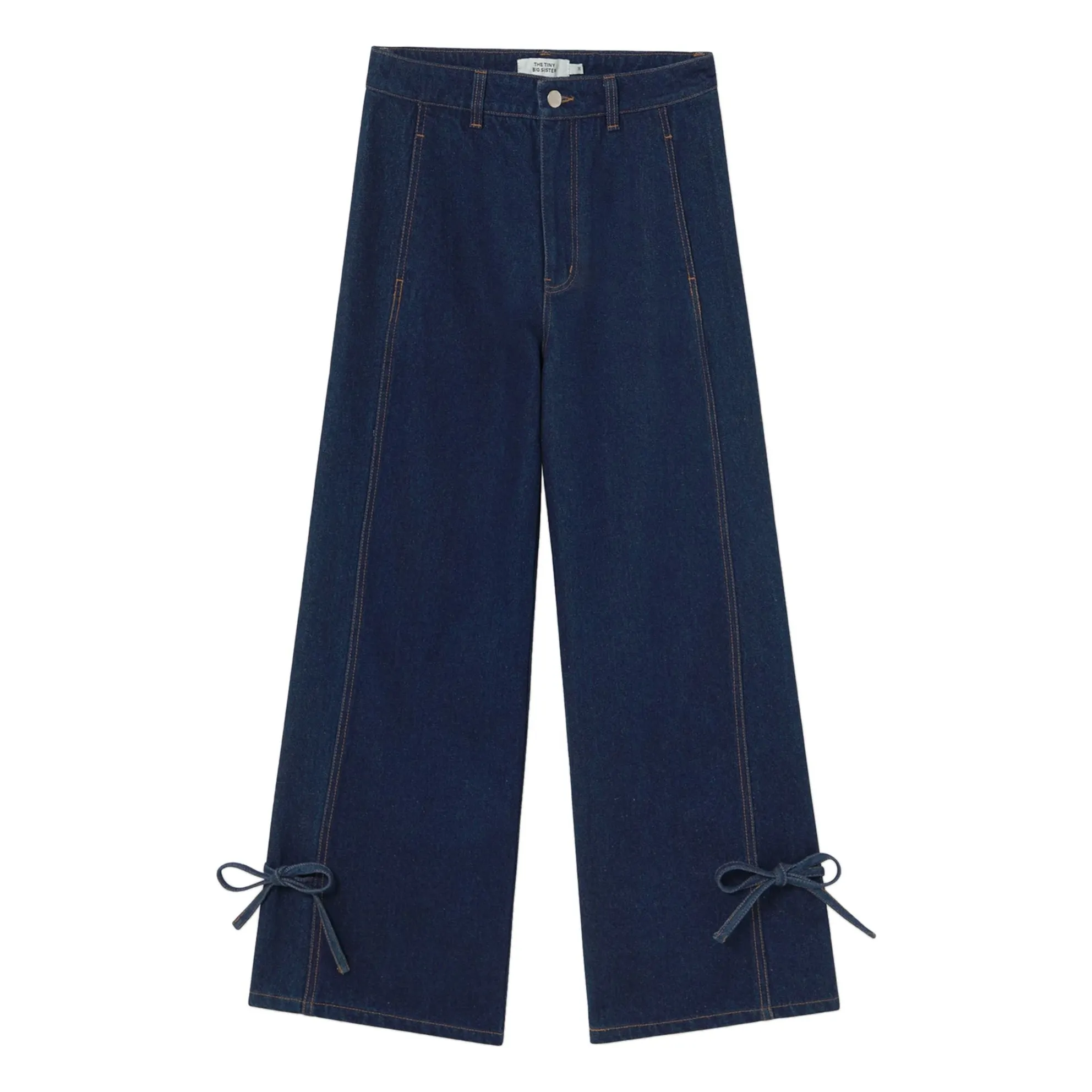The Tiny Big Sister Navy Blue Jean Noeuds
