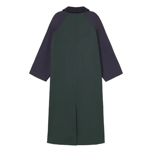 Gabardina Color Block | Verde Kaki