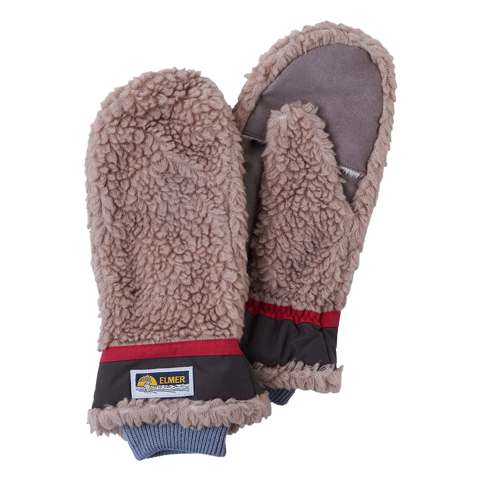 Elmer By Swany Camel Teddy Wool Mittens