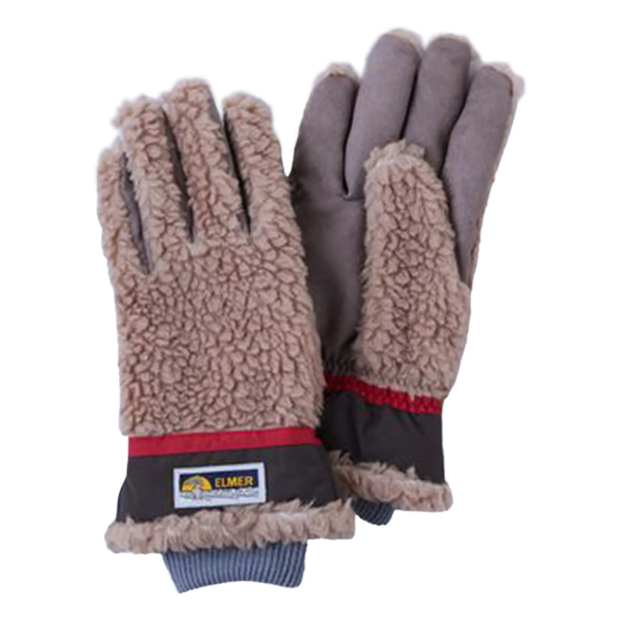 Elmer By Swany Camel Teddy Wool Gloves