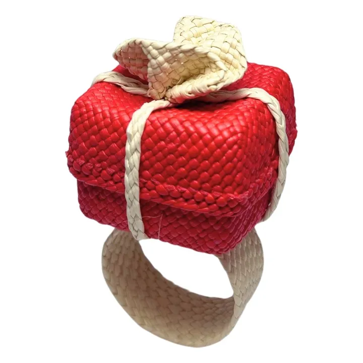 Rond de serviette Cadeau de Noël | Vert- Image produit n°0