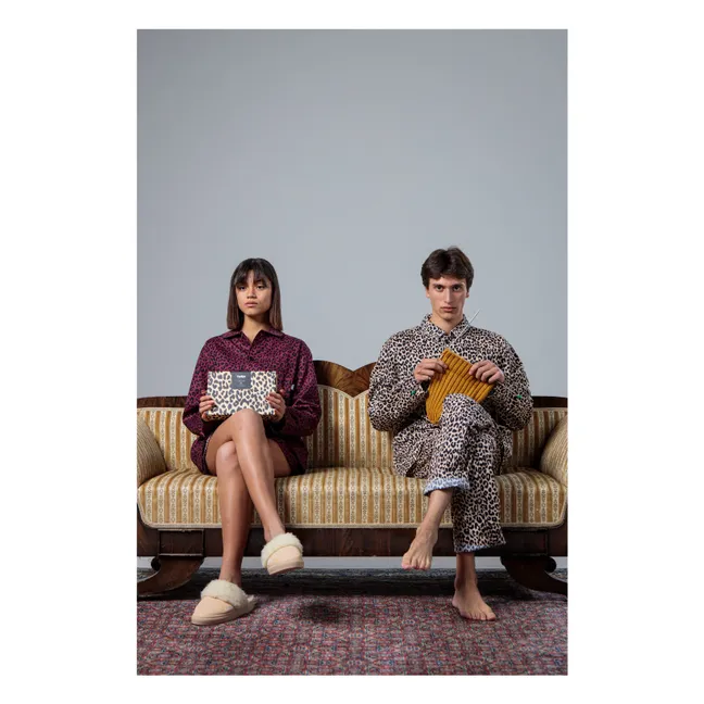 Pyjamahemd Leopard | Beige