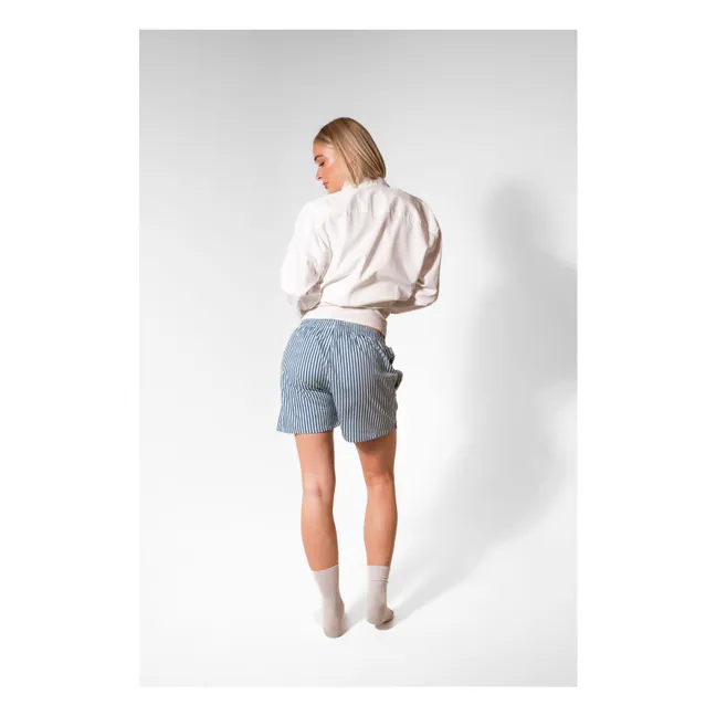 Boyfriend Striped Boxers | Blue