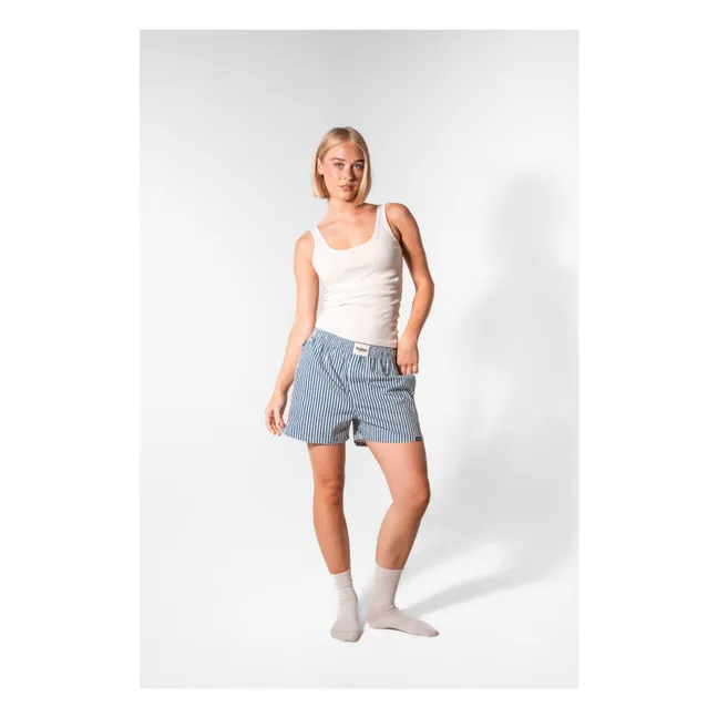 Boxer Boyfriend a rayas | Azul