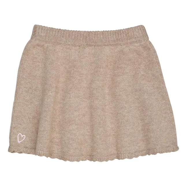 Cashmere skirt | Sand