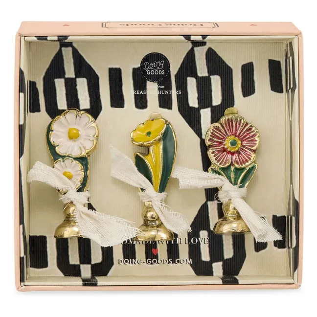 Posy card holders - Set of 3 | Green