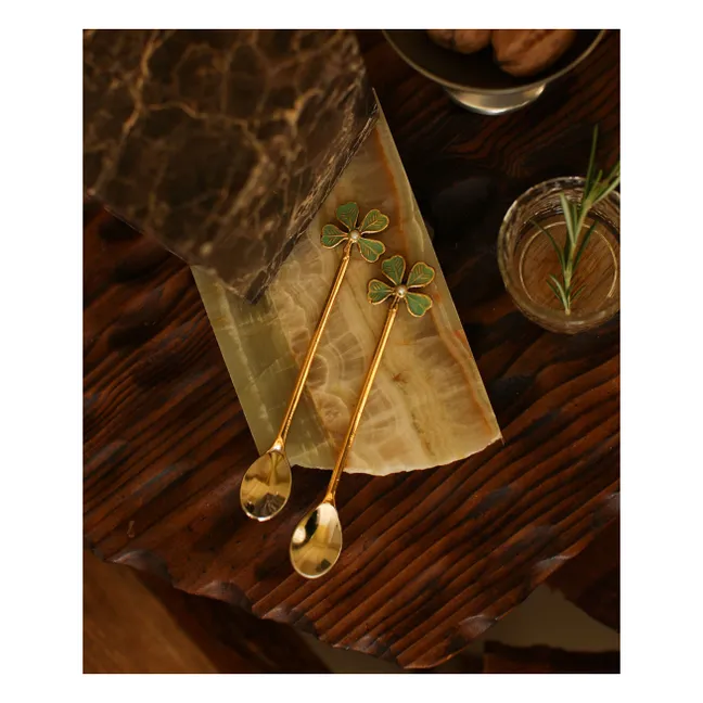 Cuillères à café - Set de 2  | Doré