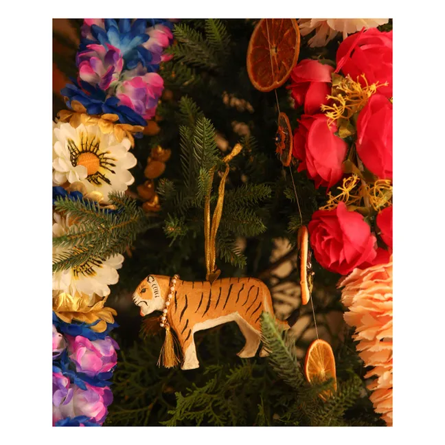 Décoration de Noël Tinsel | Jaune