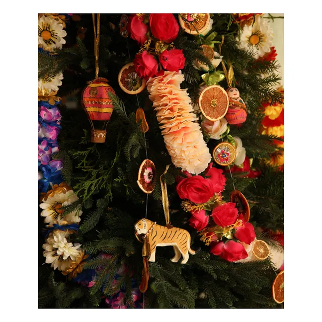 Décoration de Noël Tinsel | Jaune