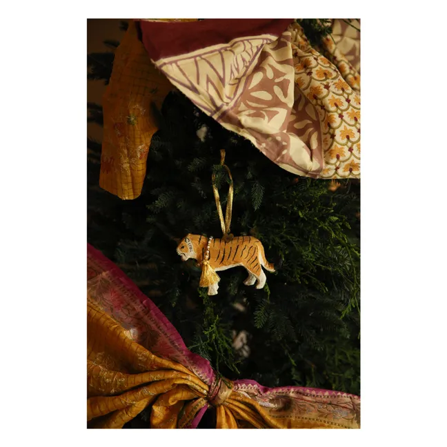 Décoration de Noël Tinsel | Jaune