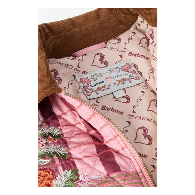 Barbour x Farm Rio Kollaboration - Ana-Clara Jacke | Rosa