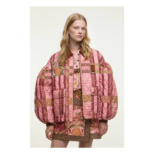 Barbour x Farm Rio Kollaboration - Ana-Clara Jacke | Rosa