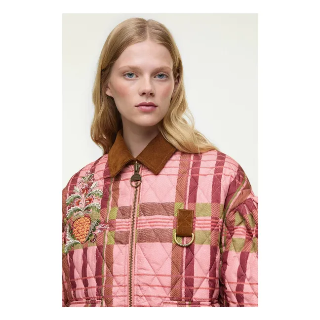 Barbour x Farm Rio Kollaboration - Ana-Clara Jacke | Rosa