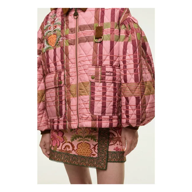 Barbour x Farm Rio Kollaboration - Ana-Clara Jacke | Rosa