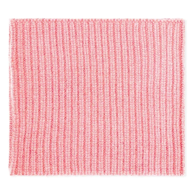 12-thread Cashmere Rib Choker | Candy pink