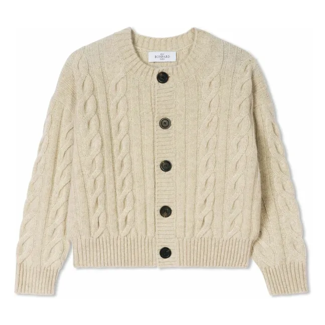 Cardigan Torsades Cachemire | Crème