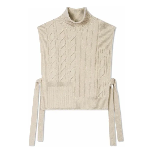 Langer Gürtel Plastron Twists and Ribs Cashmere | Hafer