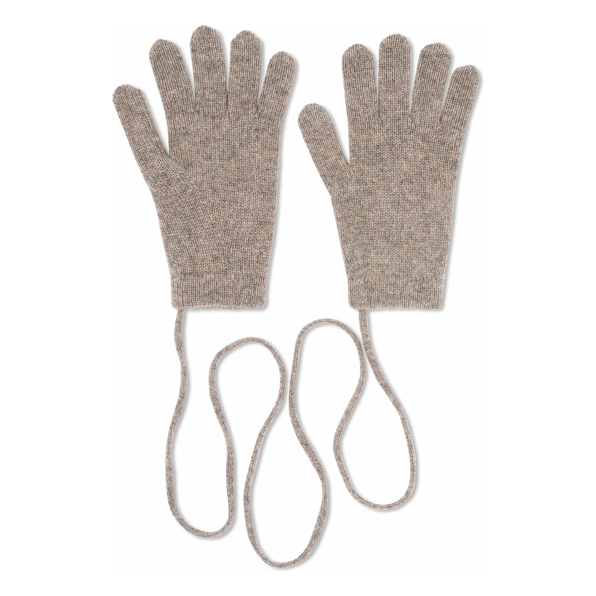Bompard Beige Cashmere Gloves