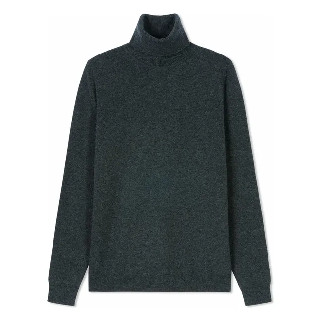 Klassischer Rollkragenpullover aus Kaschmir | Anthrazit