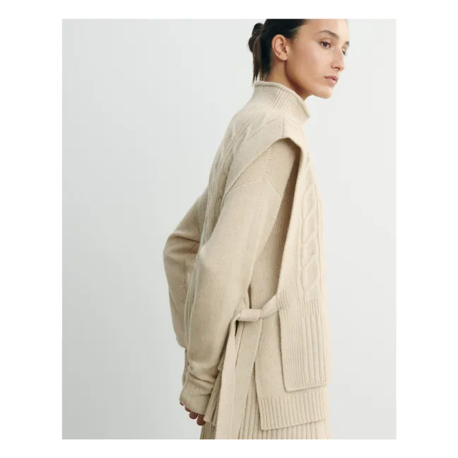 Langer Gürtel Plastron Twists and Ribs Cashmere | Hafer