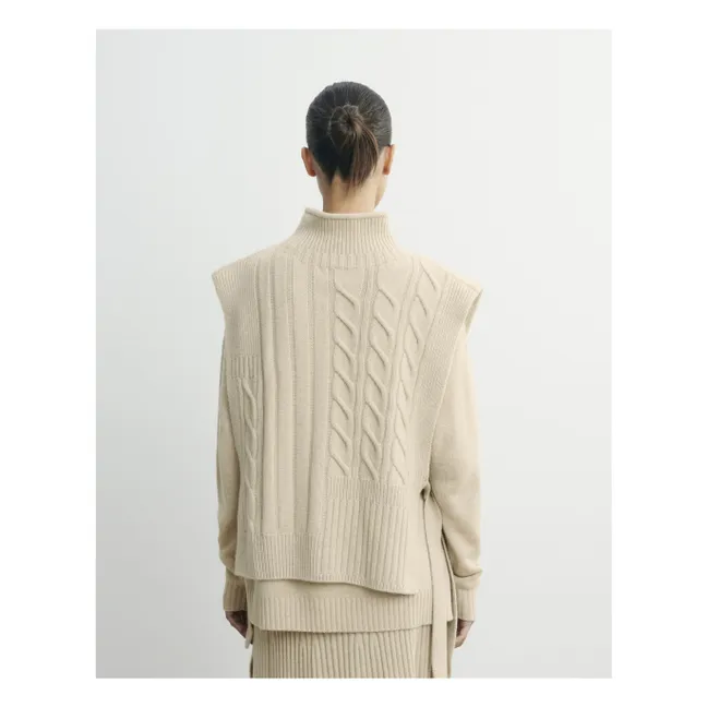 Langer Gürtel Plastron Twists and Ribs Cashmere | Hafer