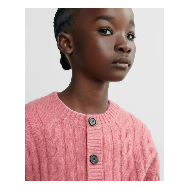 Cardigan Torsades Cachemire | Rose