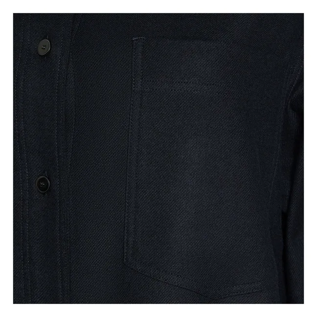 Sobrecamisa de franela | Azul Marino