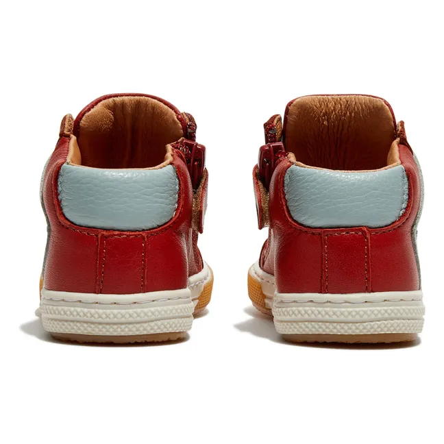 Baskets Zip Holger | Rouge